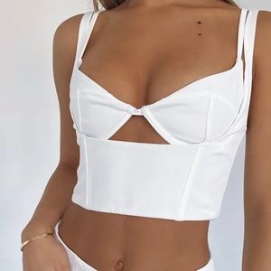 Lets Go Out Bustier White